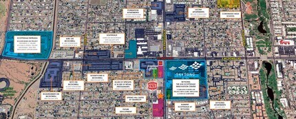 1302 N Scottsdale Rd, Scottsdale, AZ - AERIAL  map view