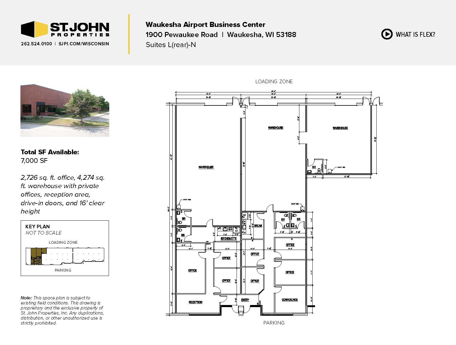 2000 Pewaukee Rd, Waukesha, WI à louer Plan d’étage- Image 1 de 2