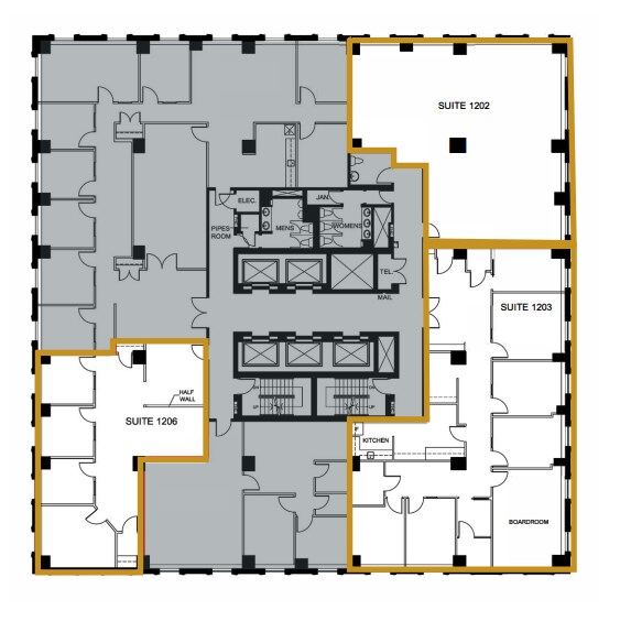415 Yonge St, Toronto, ON for lease Floor Plan- Image 1 of 1