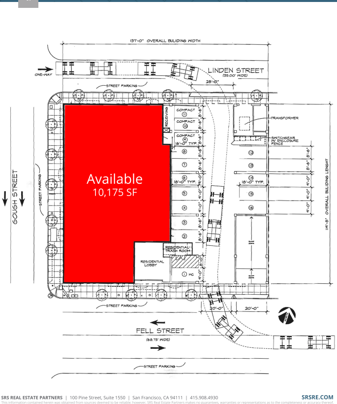 300 Gough St, San Francisco, CA à louer Plan d  tage- Image 1 de 1