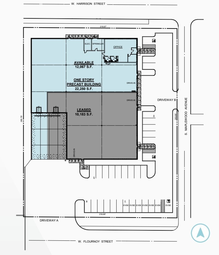 602 S Maplewood Ave, Chicago, IL à louer Plan d’étage- Image 1 de 2