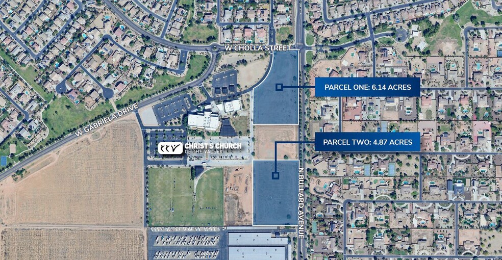 N Bullard & Peoria Ave, Surprise, AZ for sale - Aerial - Image 1 of 3