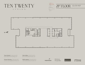 1020 Spring St, Atlanta, GA à louer Plan d’étage- Image 1 de 1