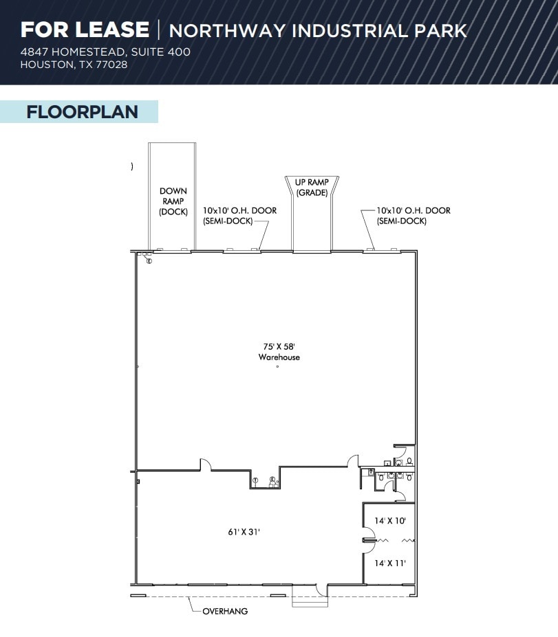 4847 Homestead Rd, Houston, TX for lease Floor Plan- Image 1 of 1