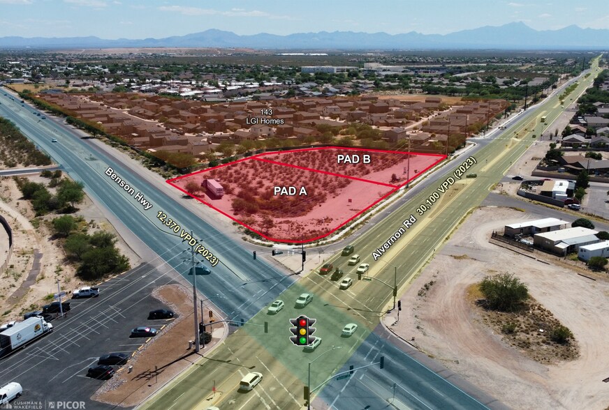 SE Benson Hwy & Alvernon Way, Tucson, AZ à vendre - Photo du bâtiment - Image 1 de 5