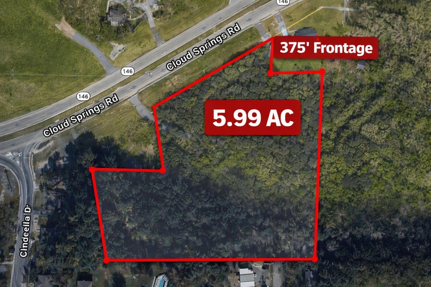 3632 Cloud Springs Rd, Ringgold, GA for sale - Aerial - Image 2 of 2