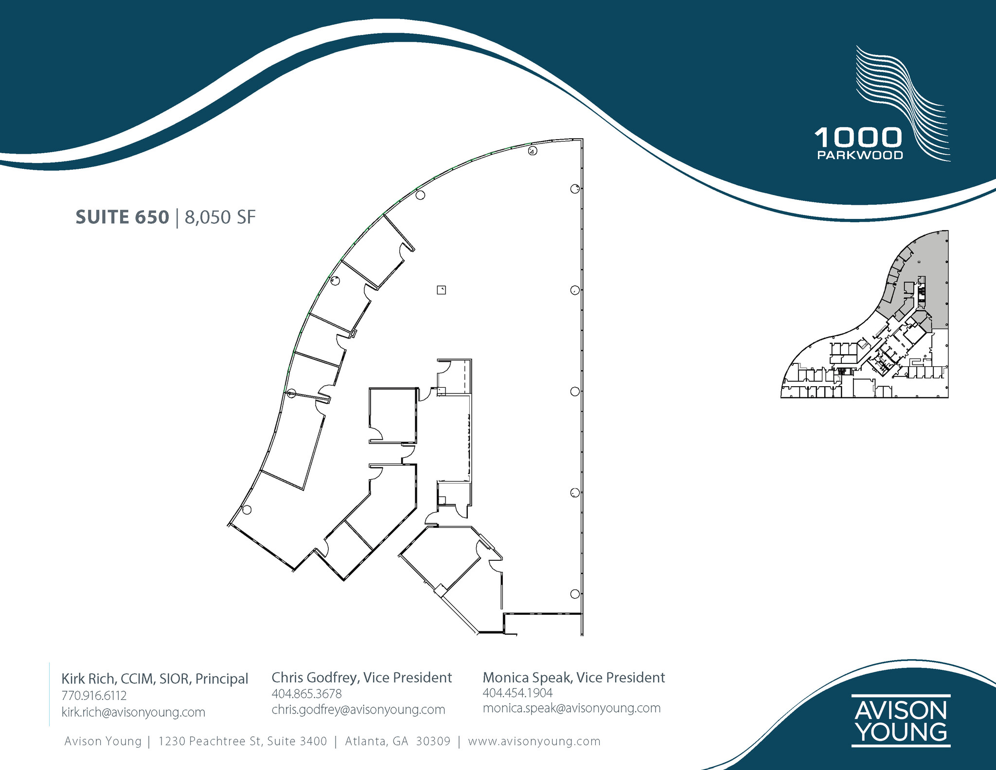 1000 Parkwood Cir SE, Atlanta, GA à louer Plan d  tage- Image 1 de 1