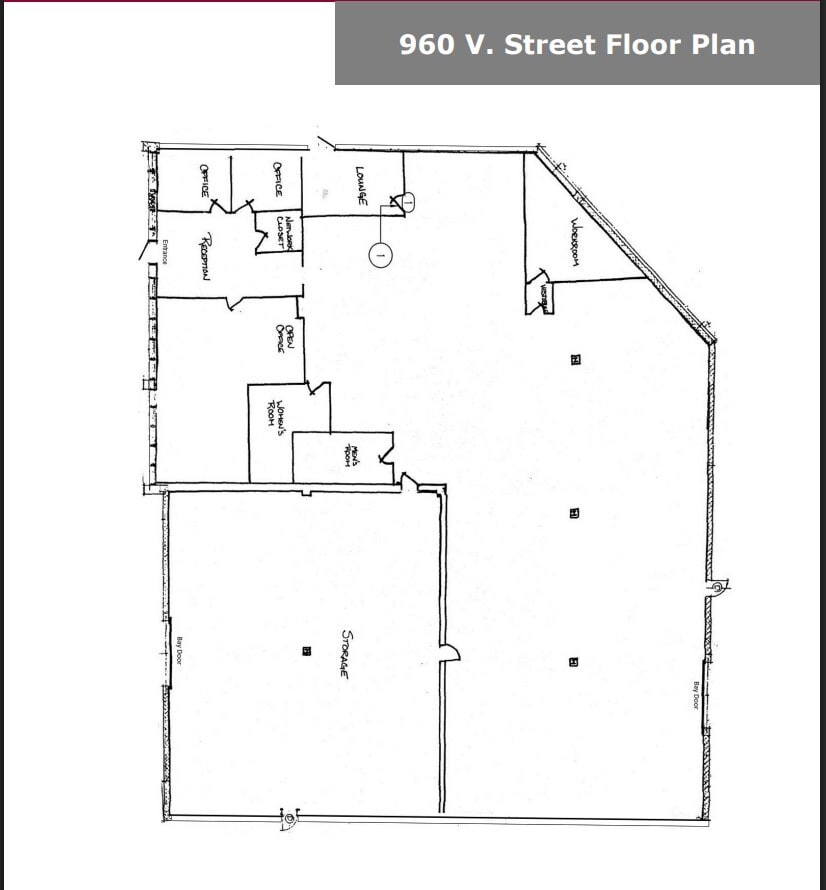 960 V St NE, Washington, DC for lease Floor Plan- Image 1 of 4