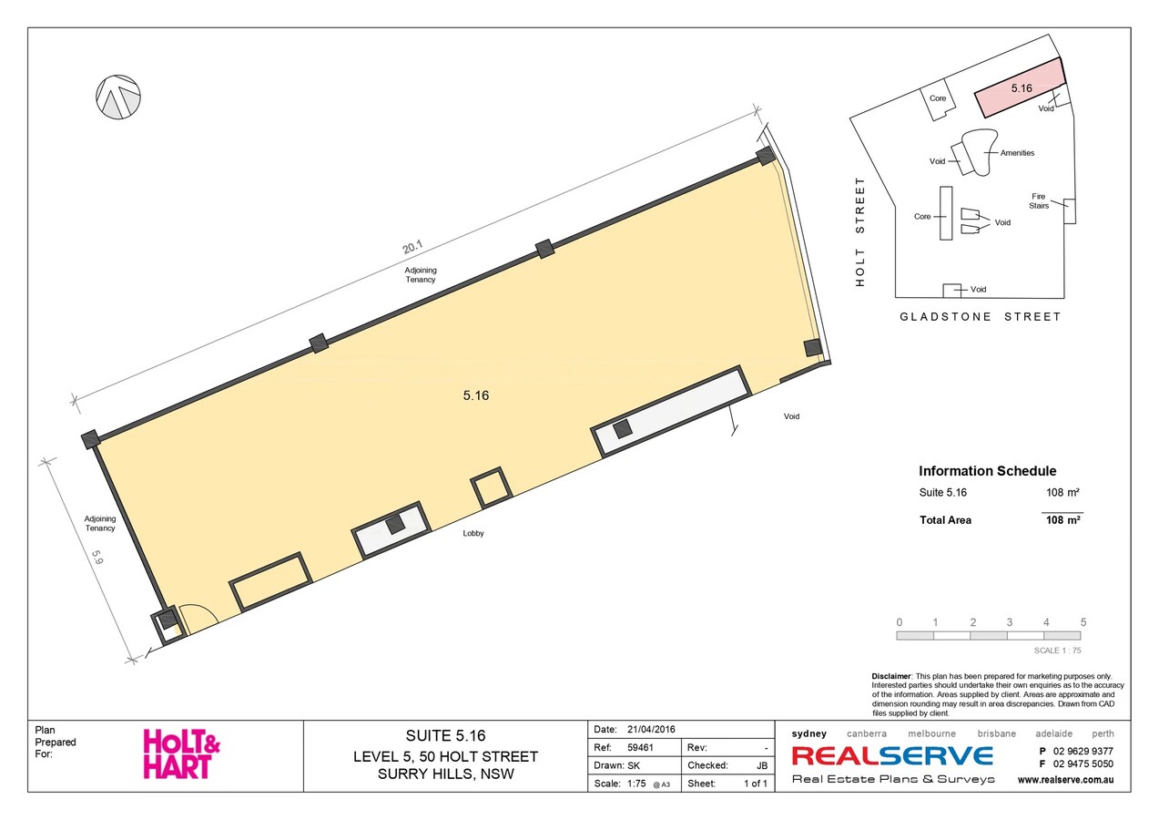 50 Holt St, SURRY HILLS, NSW 2010 - Unit 516 - - Floor Plan - Image 1 of 5