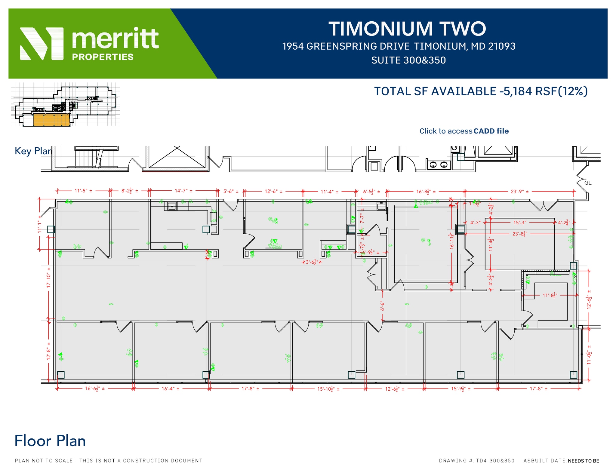 1966 Greenspring Dr, Timonium, MD for lease Floor Plan- Image 1 of 1