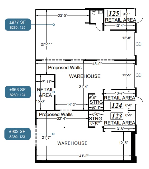 8280 Clairemont Mesa Blvd, San Diego, CA for lease Floor Plan- Image 1 of 1