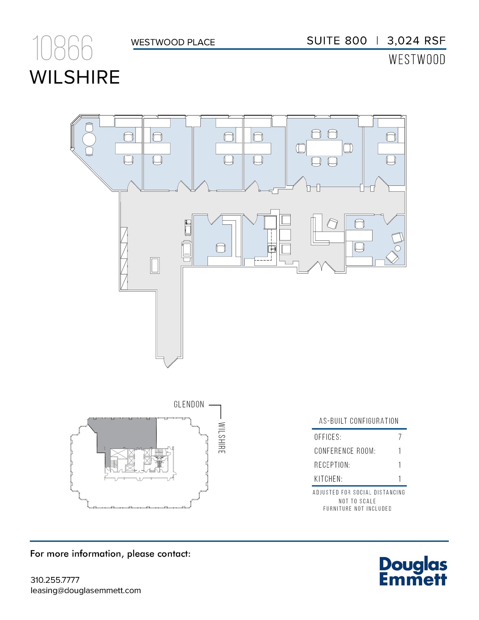 10866 Wilshire Blvd, Los Angeles, CA for lease Floor Plan- Image 1 of 1