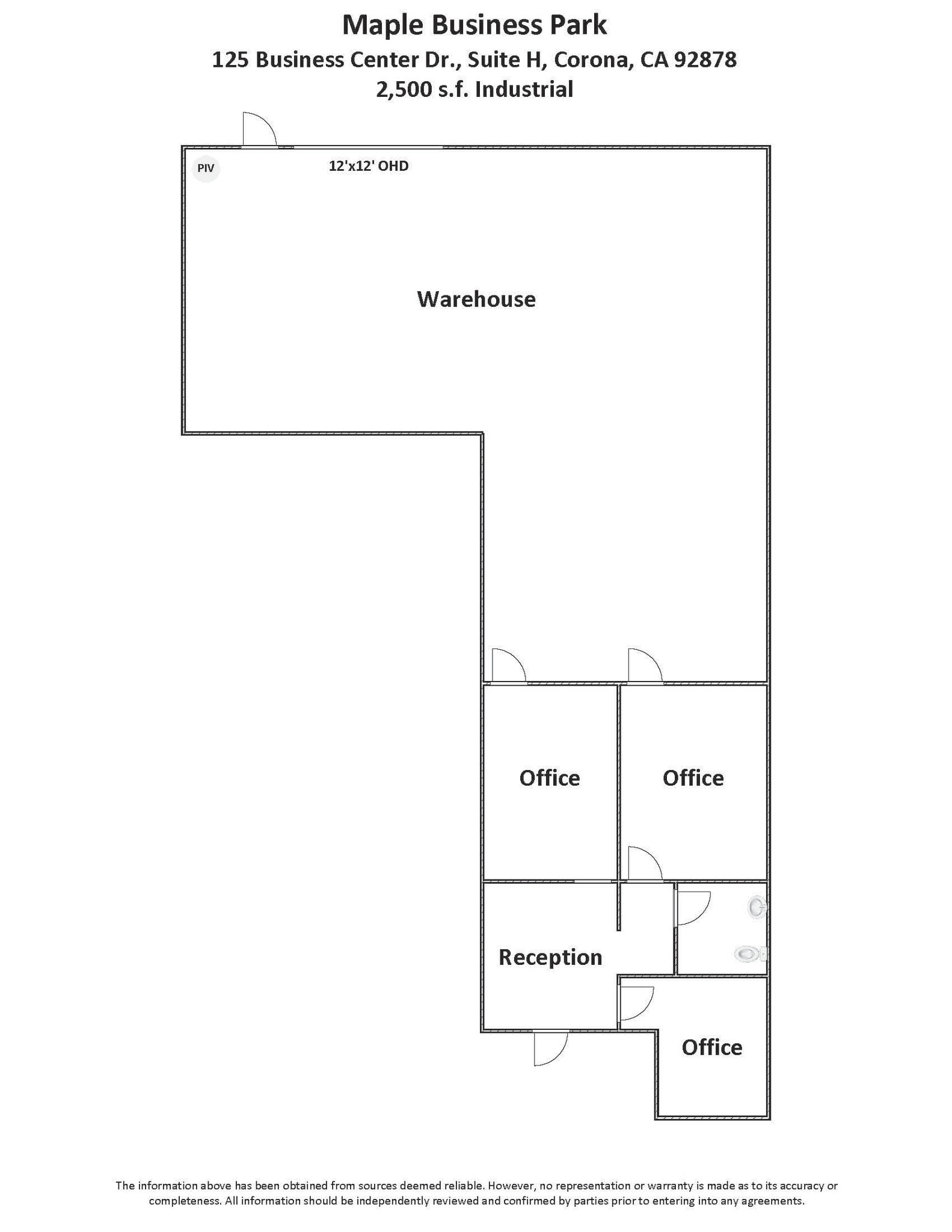 127 Business Center Dr, Corona, CA for lease Floor Plan- Image 1 of 1