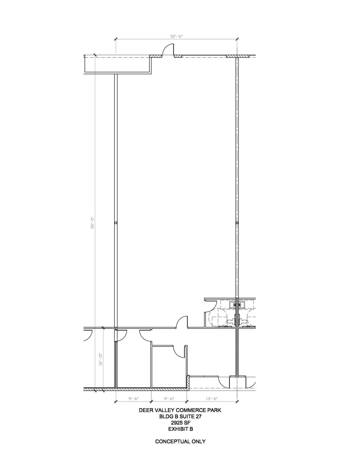 1725 W Williams Dr, Phoenix, AZ for lease Floor Plan- Image 1 of 1