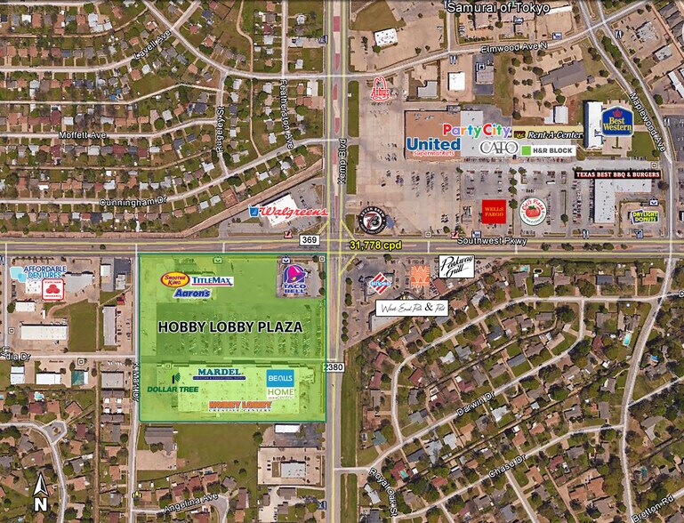 2811 Southwest Pky, Wichita Falls, TX à louer - Aérien - Image 3 de 3