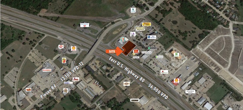 Hwy 80 & Pinson Rd, Forney, TX for lease - Aerial - Image 1 of 1