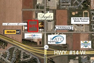 2120 Howard Dr W, North Mankato, MN - AERIAL map view