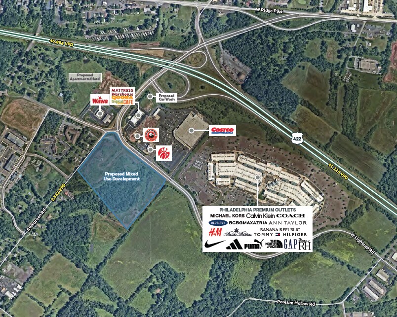 Route 422 & Evergreen Rd, Limerick, PA à louer Photo principale- Image 1 de 4