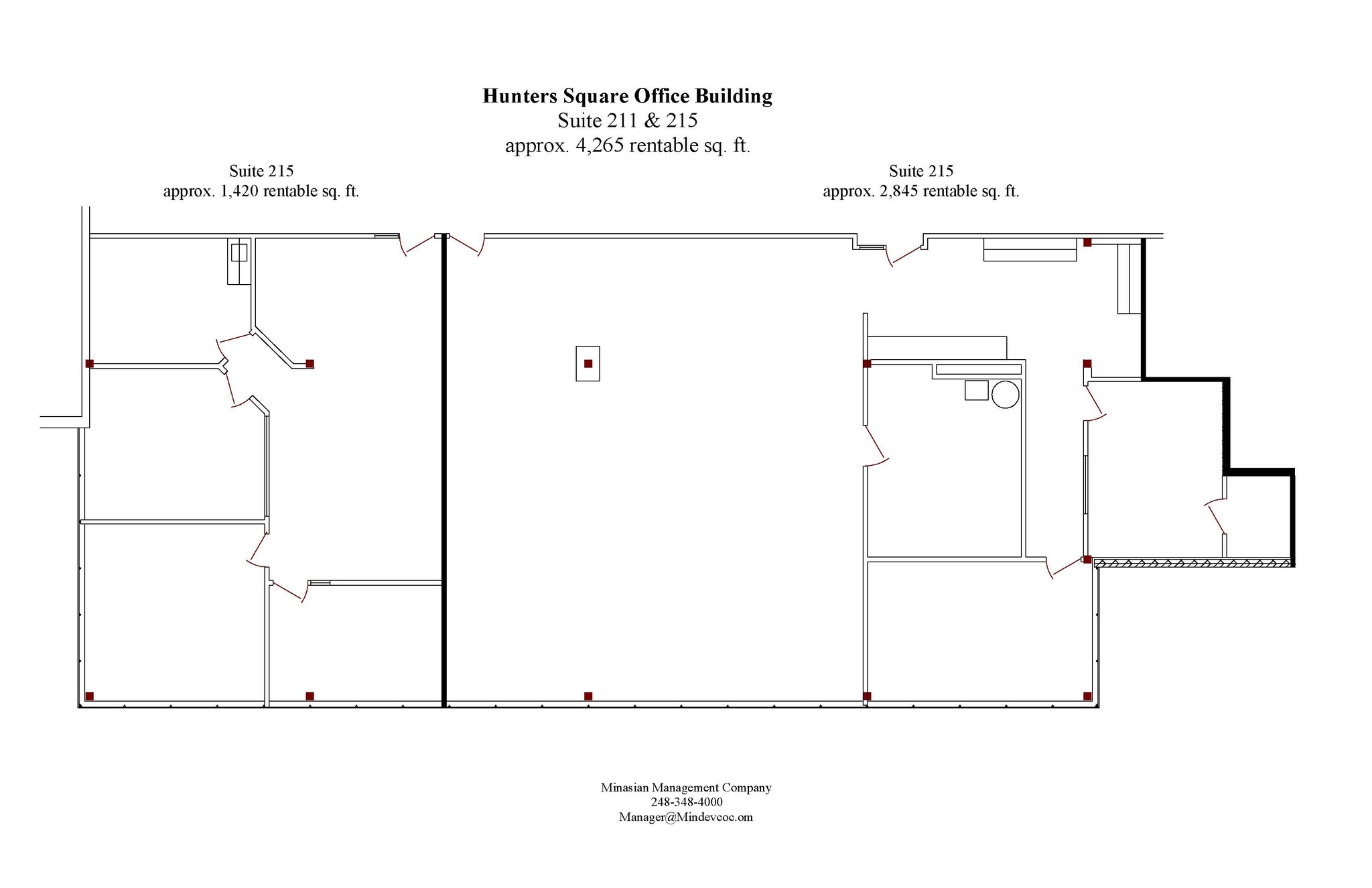 31555 W 14 Mile Rd, Farmington Hills, MI à louer Plan d  tage- Image 1 de 1