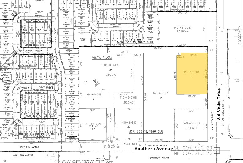 3544 E Southern Ave, Mesa, AZ à louer - Plan cadastral - Image 2 de 14