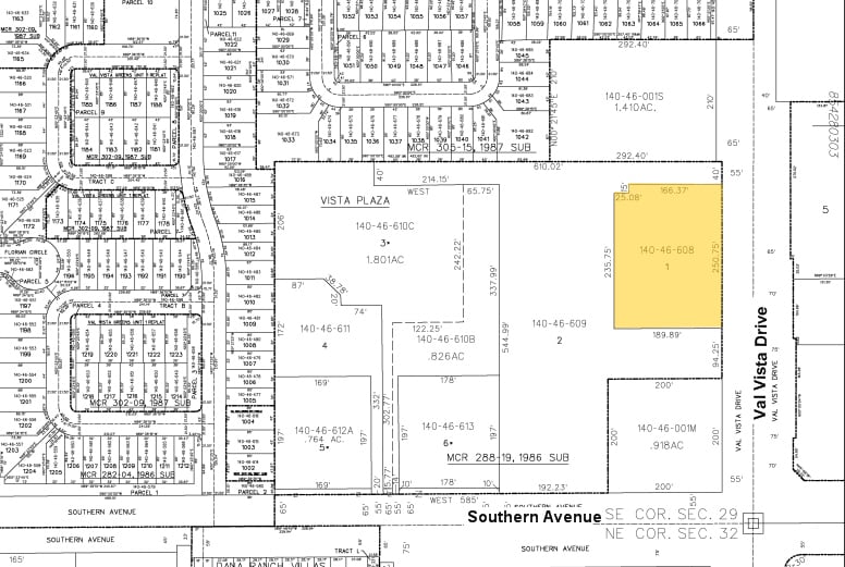 3544 E Southern Ave, Mesa, AZ for lease - Plat Map - Image 2 of 14