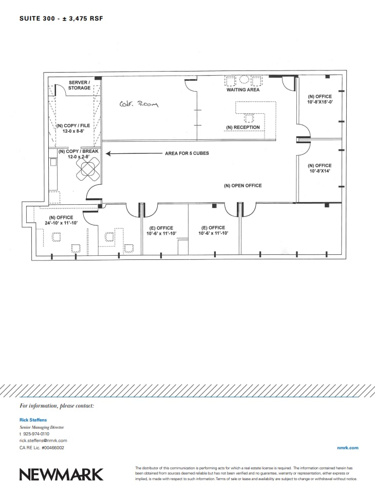 156 Diablo Rd, Danville, CA for lease Floor Plan- Image 1 of 1