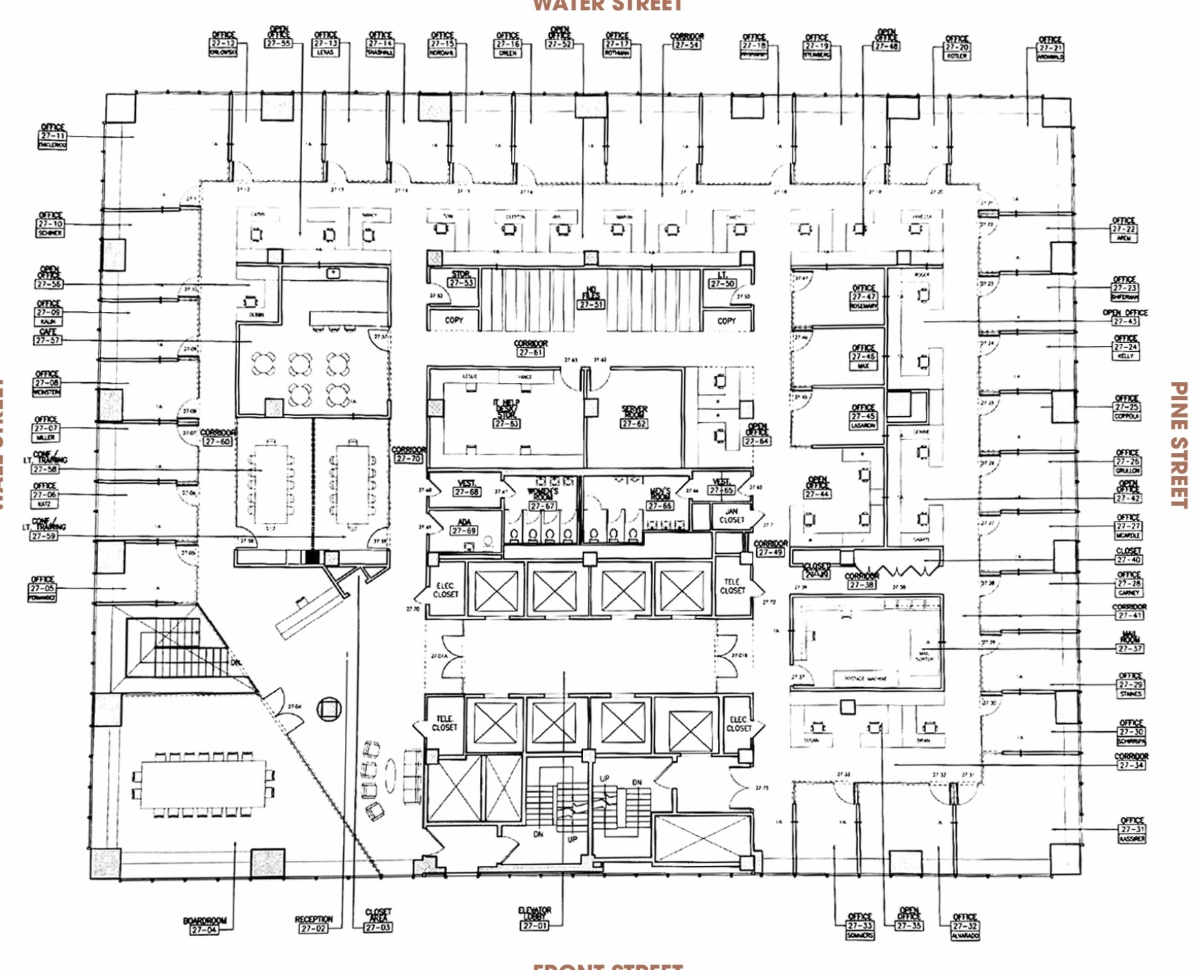 100 Wall St, New York, NY for lease Floor Plan- Image 1 of 9