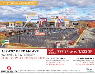 Plus de détails pour 189-207 Berdan Ave, Wayne, NJ - Commerce de détail à louer
