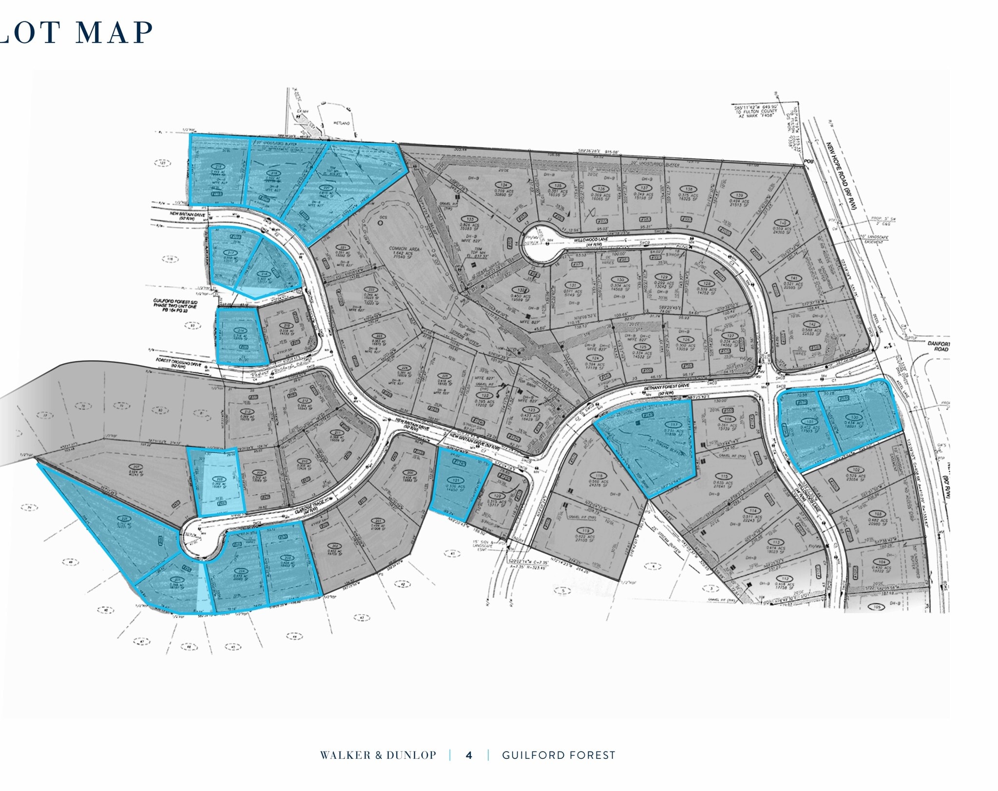 575 Bethany Forest Dr SW, Atlanta, GA à vendre Plan cadastral- Image 1 de 2