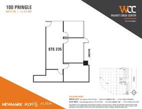 100 Pringle Ave, Walnut Creek, CA for lease Floor Plan- Image 1 of 1