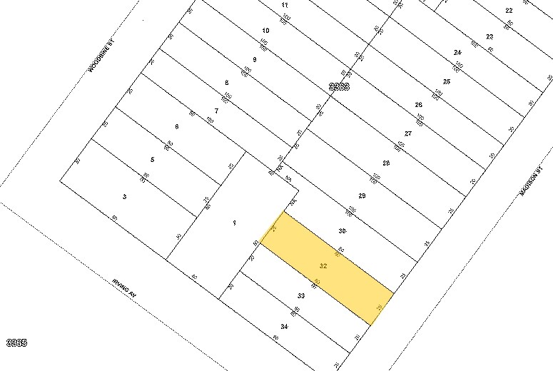1381 Madison St, Brooklyn, NY for sale - Plat Map - Image 2 of 17