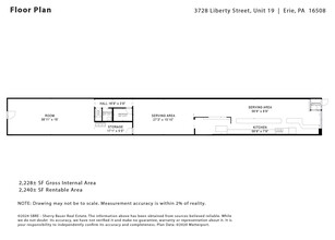 3424-3716 Liberty St, Erie, PA à louer Plan d  tage- Image 2 de 9