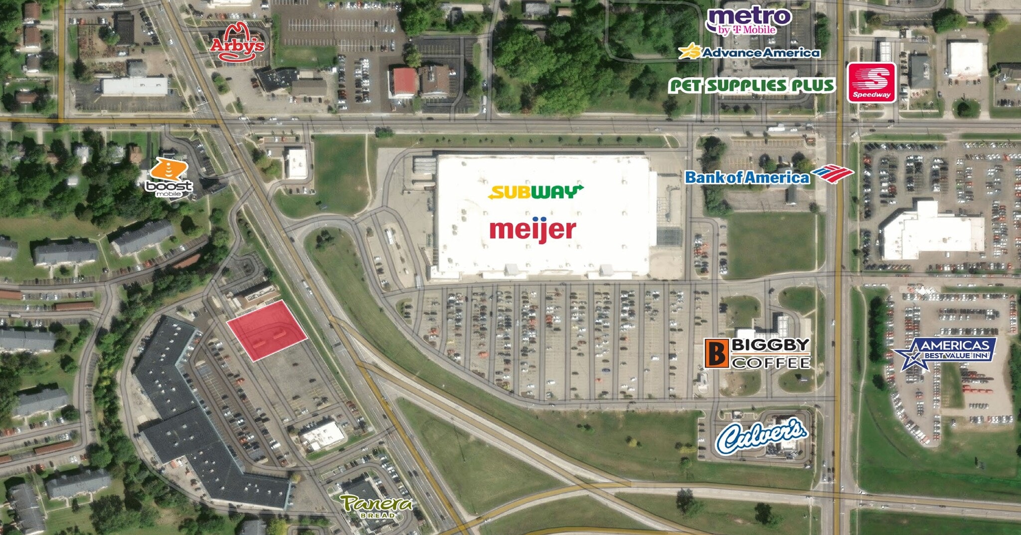 6250 S Cedar St, Lansing, MI for sale Aerial- Image 1 of 4