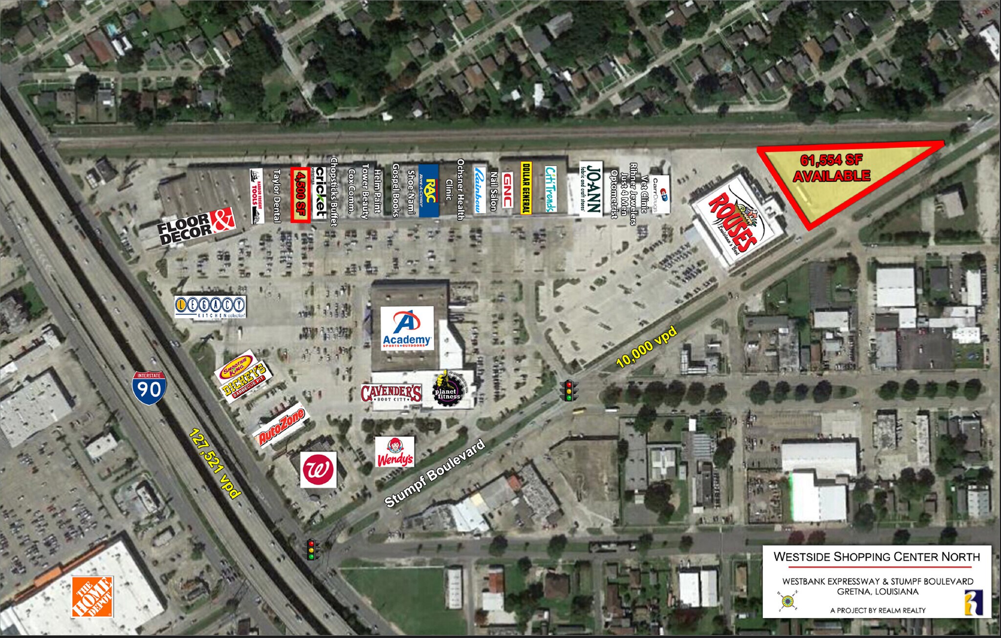 1 West Side Shopping Center, Gretna, LA à louer Photo du bâtiment- Image 1 de 2