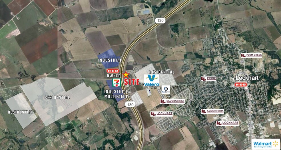 Lockhart Pad Site, Lockhart, TX à vendre - Aérien - Image 3 de 4