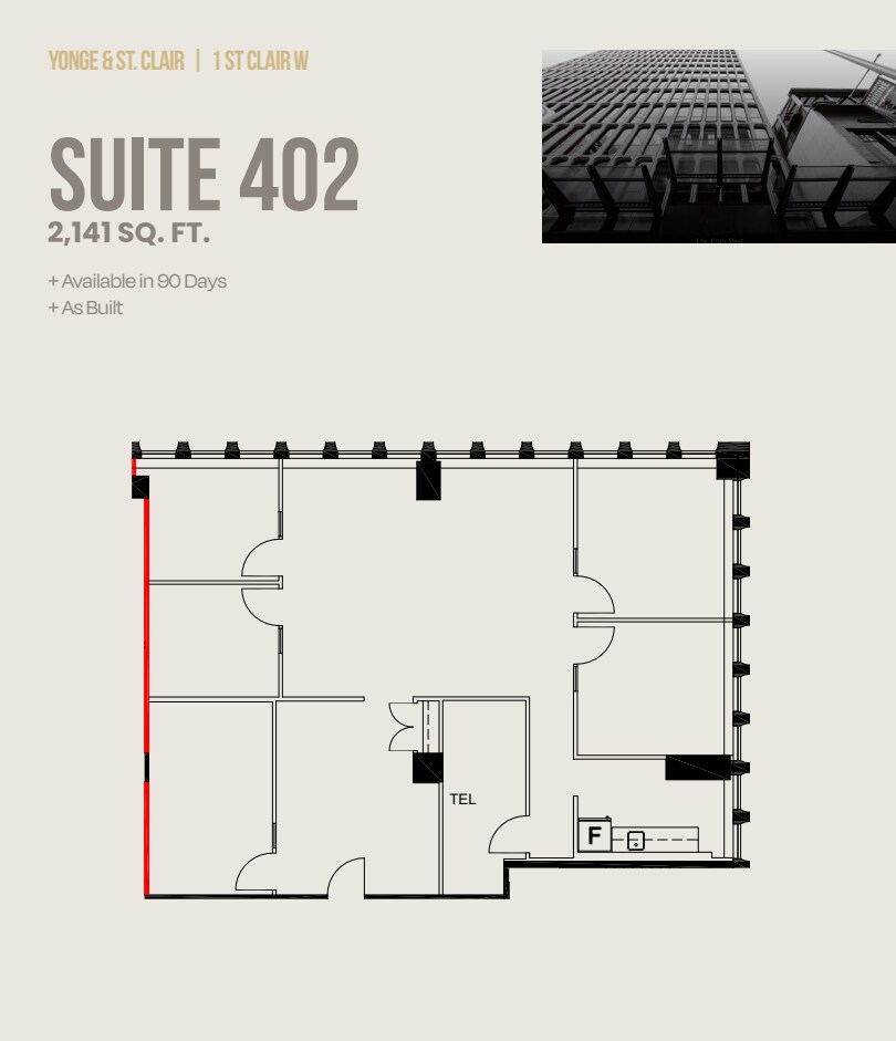1 St Clair Ave W, Toronto, ON for lease Floor Plan- Image 1 of 1