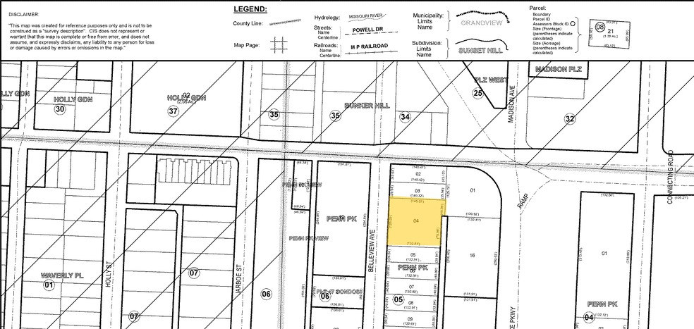 4707 Belleview Ave, Kansas City, MO à vendre - Plan cadastral - Image 2 de 2