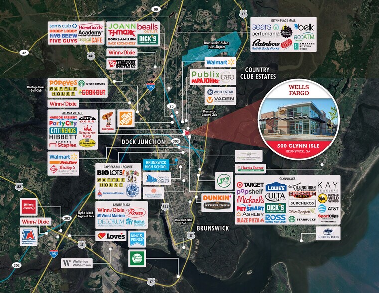 500 Glynn Is, Brunswick, GA à vendre - Photo du bâtiment - Image 2 de 4