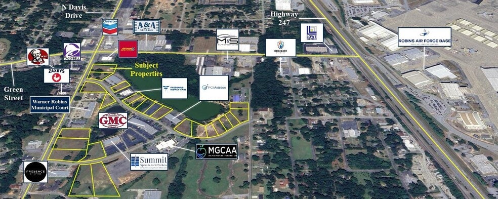 N Davis Dr, Warner Robins, GA for sale - Aerial - Image 2 of 2