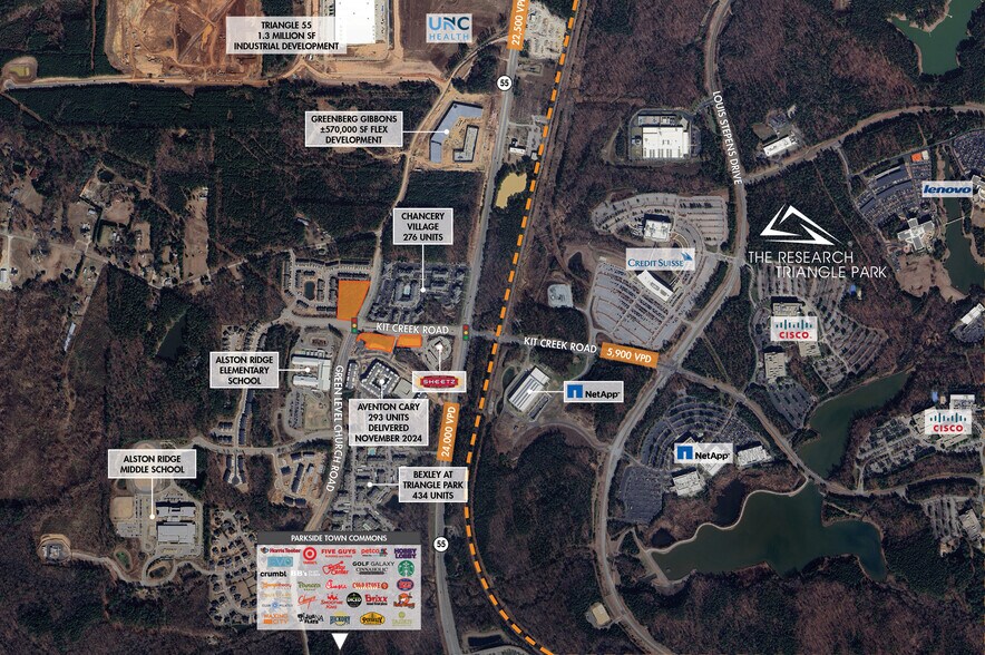 7625-7655 Kit Creek Rd, Cary, NC à vendre - Photo du bâtiment - Image 2 de 2