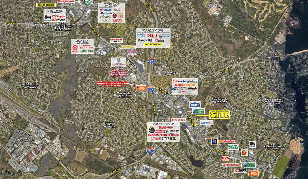 7490 Garners Ferry Rd, Columbia, SC à louer - Aérien - Image 3 de 4