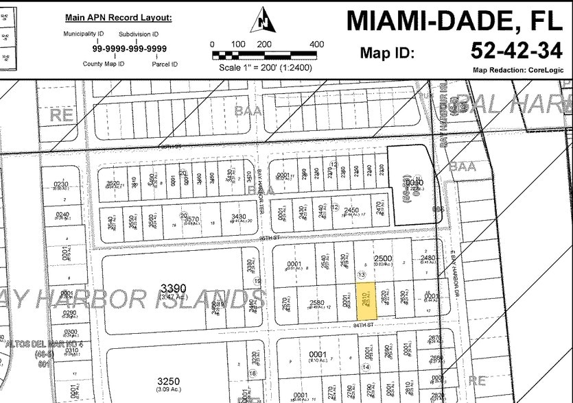 1025-1029 94th St, Miami Beach, FL for sale - Plat Map - Image 3 of 3
