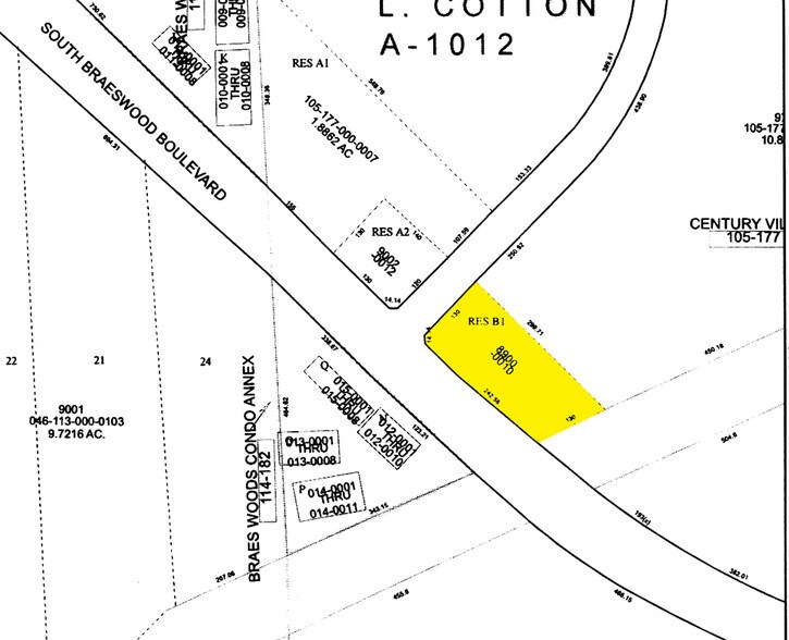 8900 S Braeswood Blvd, Houston, TX à louer - Plan cadastral - Image 2 de 3