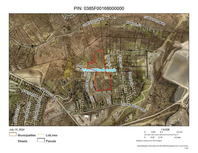 0 Lebanon School Road, West Mifflin, PA for sale - Aerial - Image 2 of 5