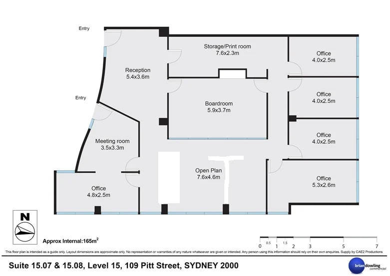 109 Pitt St, Sydney, NSW 2000 - Unit 15.07 & 08 - - Floor Plan - Image 1 of 1