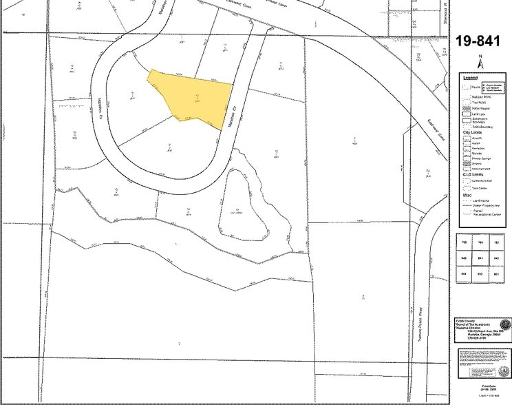 3667 Marathon Cir, Austell, GA for sale - Plat Map - Image 2 of 2