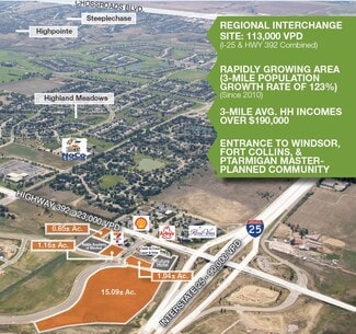 Plus de détails pour NEC I-25 & HWY 392, Windsor, CO - Terrain à vendre
