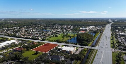 NW Plantation Rd, Fort Myers, FL - AERIAL  map view