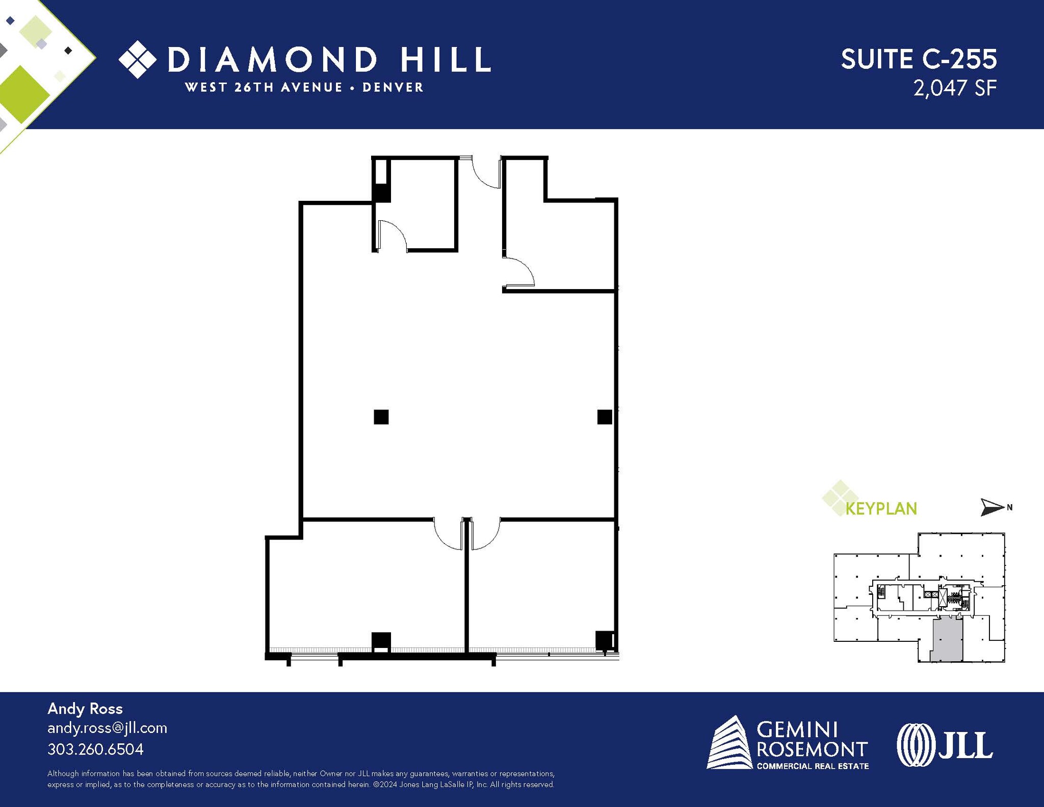 2490 W 26th Ave, Denver, CO à louer Plan d’étage- Image 1 de 2