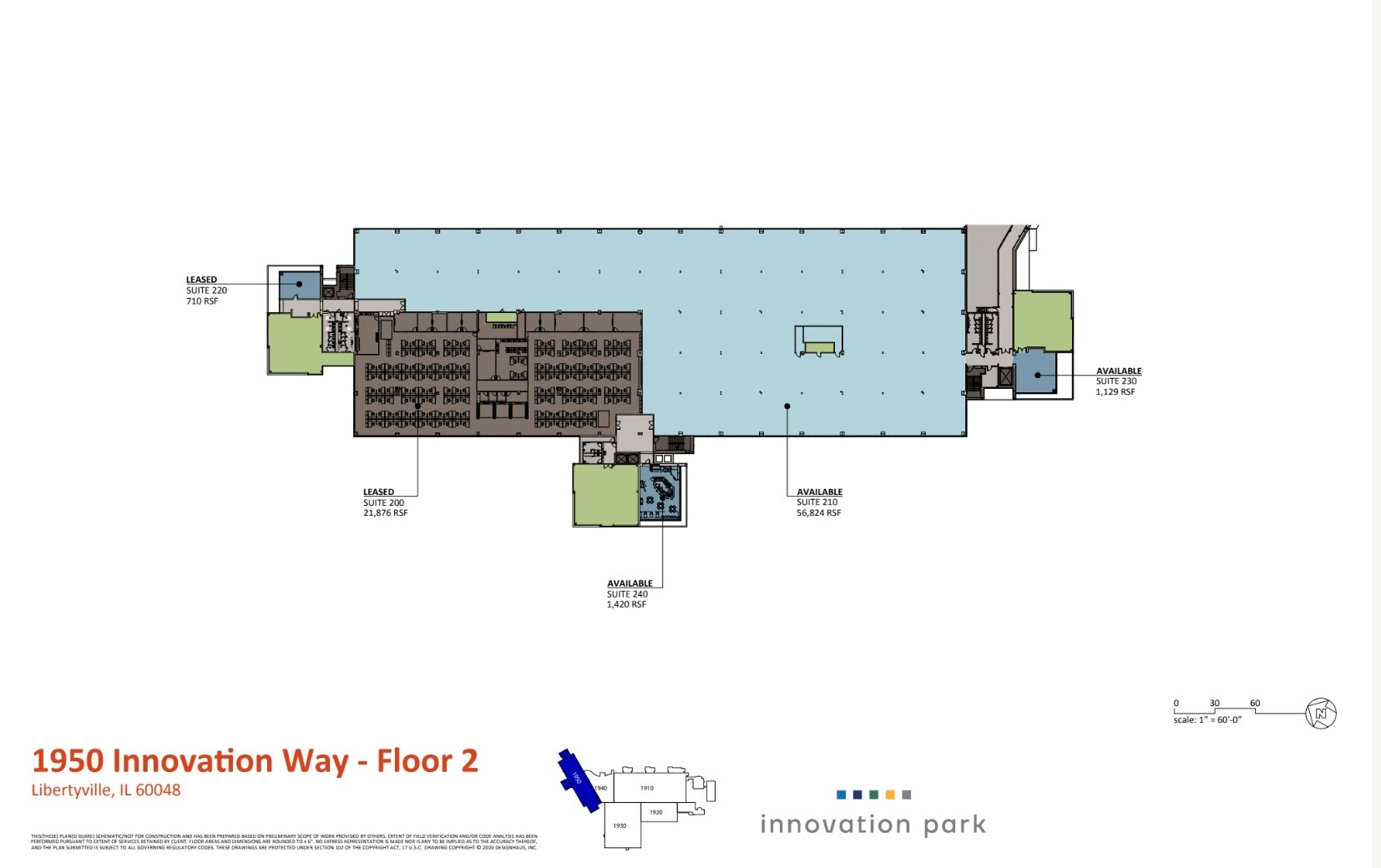 1950 Innovation Way, Libertyville, IL for lease Floor Plan- Image 1 of 1
